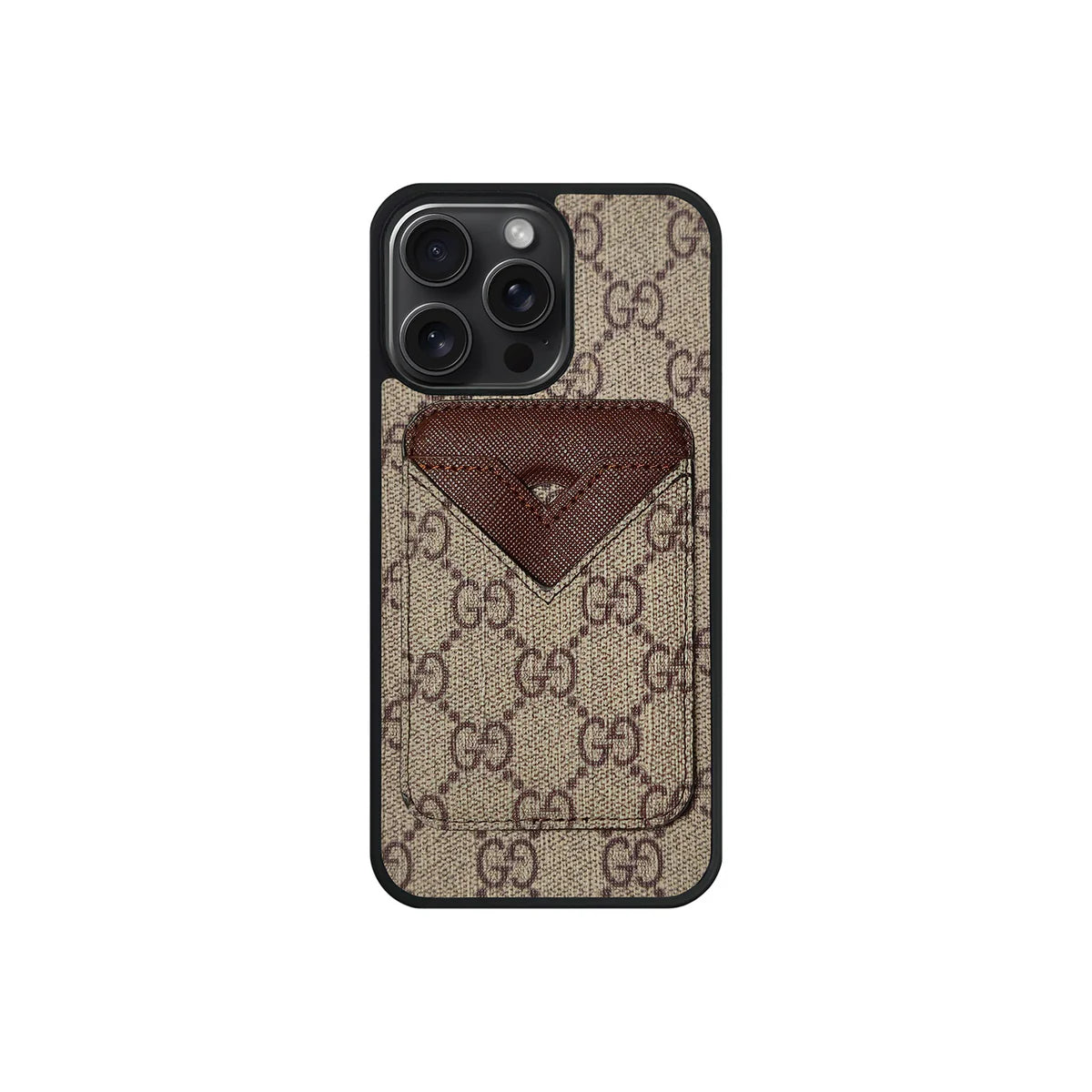 SET MAGSAFE CARDHOLDER GG CLASSIC BROWN